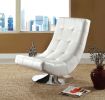 Trinidad Contemporary Swivel Chair, White