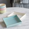 Alluring Mimosa Square Tray, Powder Blue