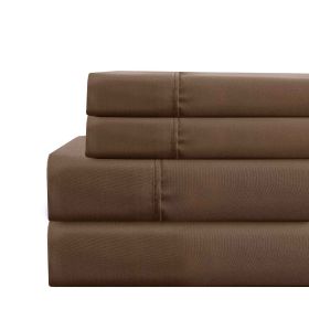 Lanester 3 Piece Polyester Twin XL Size Sheet Set The Urban Port, Brown