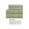 Lanester  3 Piece Polyester Twin XL Size Sheet Set The Urban Port, Olive Green