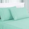 Lanester 4 Piece Deep Pocket Full Size Sheet Set The Urban Port, Aqua Blue