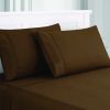 Lanester 4 Piece Deep Pocket Queen Size Microfiber Sheet Set The Urban Port, Brown