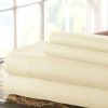 Lanester 4 Piece Deep Pocket King Size Microfiber Sheet Set The Urban Port, Cream