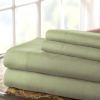 Lanester 4 Piece Deep Pocket Microfiber King Sheet Set The Urban Port, Sage Green