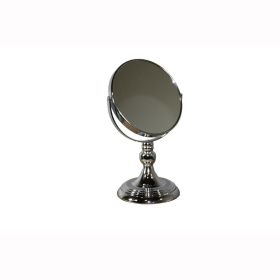 Metal Magnifying Makeup Mirror with 3X Magnification, Silver