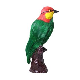 Green Pigeon Artificial Birds Simulation Ornaments Decorative Feather Birds Home