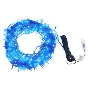 Light String with 400 LEDs Blue 131.2' 8 Light Effects