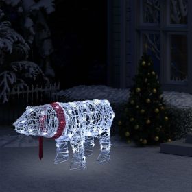 Christmas Light Decoration Bear 45 LEDs 28"x7.9"x15" Acrylic