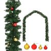 Christmas Garland Decorated with Baubles 32.8'