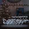 Reindeer & Sleigh Christmas Decoration 140 LEDs Outdoor Silver