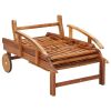 Sun Loungers 2 pcs Solid Wood Acacia