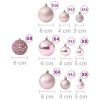 100 Piece Christmas Ball Set Pink