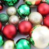 Christmas Balls 100 pcs Red/Gold/Green