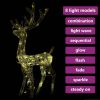 Acrylic Reindeer Christmas Decoration 140 LEDs 4 ft Warm White