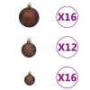 100 Piece Christmas Ball Set 1.2"/1.6"/2.4" Brown/Bronze/Gold