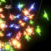 Christmas Tree 120 LEDs Colorful Light Cherry Blossom 5 ft