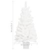 Artificial Christmas Tree Lifelike Needles White 3 ft