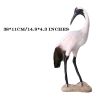 Red-crowned Crane - Artificial Birds Simulation Ornaments Feathered Fake Birds