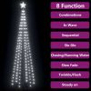 Christmas Cone Tree Cold White 136 LEDs Decoration 2x8 ft