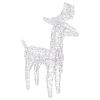 Christmas Reindeers 2 pcs Multicolor 80 LEDs Acrylic