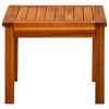 Patio Coffee Table 17.7"x17.7"x14.2" Solid Acacia Wood