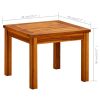 Patio Coffee Table 17.7"x17.7"x14.2" Solid Acacia Wood