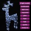 Reindeer Christmas Decoration 90 LEDs 23.6"x6.3"x39.4" Acrylic