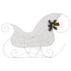 Reindeer & Sleigh Christmas Decoration 140 LEDs Outdoor White