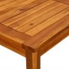 Patio Coffee Table 17.7"x17.7"x14.2" Solid Acacia Wood