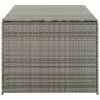 Patio Storage Box Poly Rattan 70.9"x35.4"x29.5" Gray