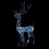 Acrylic Reindeer Christmas Decoration 140 LEDs 4 ft Cold White