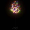 Christmas Tree 120 LEDs Colorful Light Cherry Blossom 5 ft