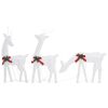 Christmas Reindeer Family 106.3"x2.8"x35.4" White Cold White Mesh