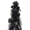 Pop-up Artificial Christmas Tree Black 4 ft PET