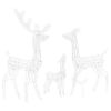 Acrylic Reindeer Family Christmas Decoration 300 LED Cold White