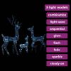 Acrylic Reindeer Family Christmas Decoration 300 LED Cold White