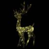 Acrylic Reindeer Christmas Decoration 140 LEDs 4 ft Warm White