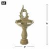 Abstract Sculpture Stone-Look Garden Fountain