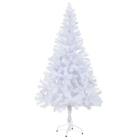 Artificial Christmas Tree with Stand 5 ft 380 Branches (Color: White)