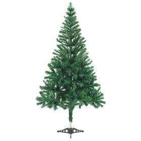 Artificial Christmas Tree with Stand 5 ft 380 Branches (Color: Green)